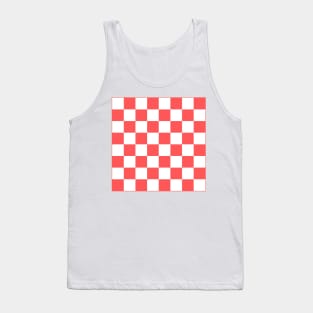 Checkered Pattern | Chessboard Pattern Tank Top